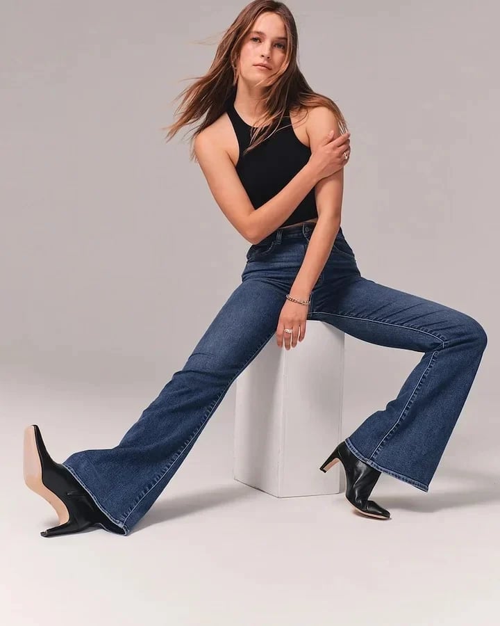 FlareJeans™ - Hochgeschlossene Jeans